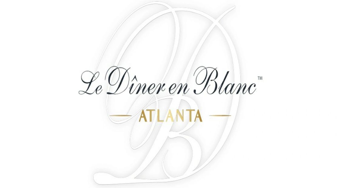 diner en blanc atlanta DEB white rose wall paper flowers invitation secret location members only 