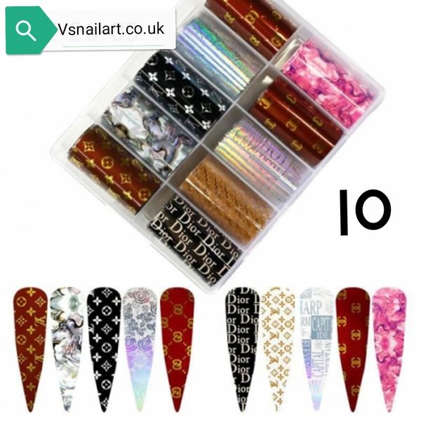 Brand Nail Art Foils | V's Beauty and NailArt Supplies