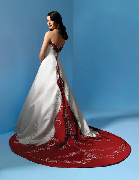 Alfred angelo clearance red wedding dress