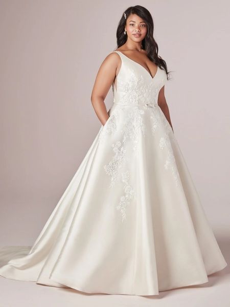 rebecca-ingram-wedding-gown-a-line-v-neck-plus-sizes-pockets-prom