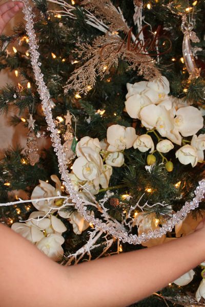 5' Crystal Garland from Raz Imports | Finest in glass Christmas