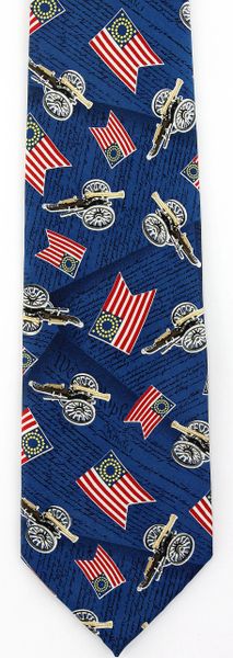 Civil War Canons Men's Necktie American South History Blue Tie | Ties ...