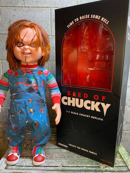 Chucky Doll Seed of Chucky Doll Lifesize 1:1 Scale Good Guys Doll Childs  Play Doll Stand Base Display for Trick or Treat Studios Chucky