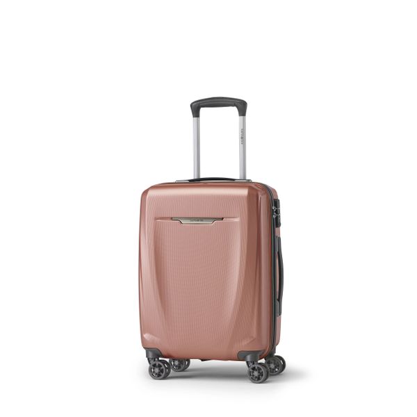 samsonite rose gold carry on