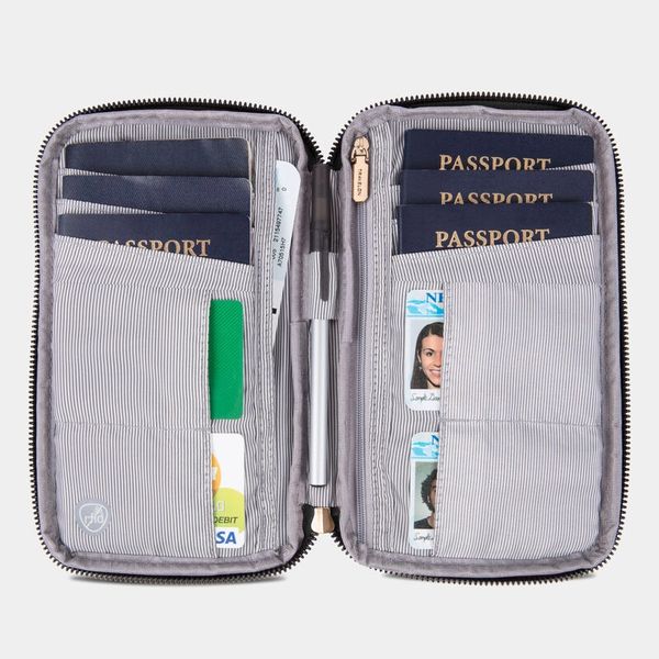 TRAVELON RFID BLOCKING FAMILY PASSPORT ZIP WALLET | Just 1 More Bag ...