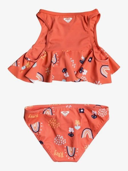 ROXY GIRLS 2-7 GIRLS 2-7 RAINBOW & SUN FLUTTER BIKINI SET