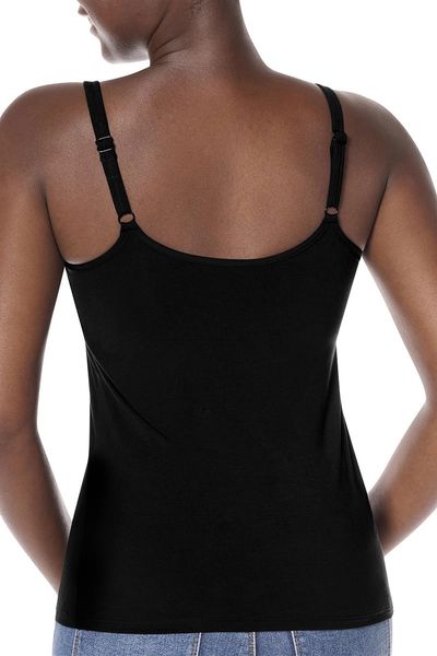 AMOENA WOMEN'S MASTECTOMY VALLETTA TANK TOP - BLACK