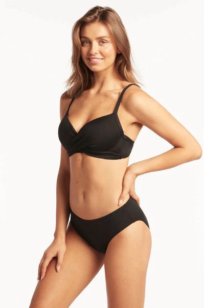 Eco F Cup Underwire Bra Black, Sea Level