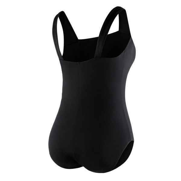 Speedo Womens Plus Shirred Tank One Piece Black Just 1 More Bag