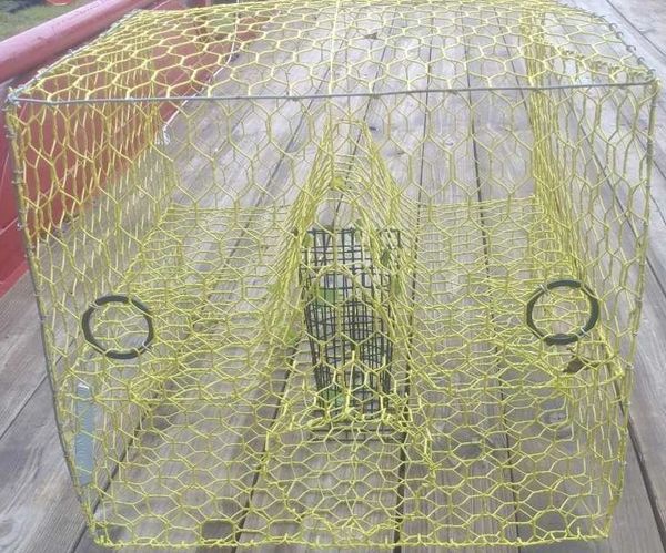 Large Hex Mesh Commercial Crab Trap