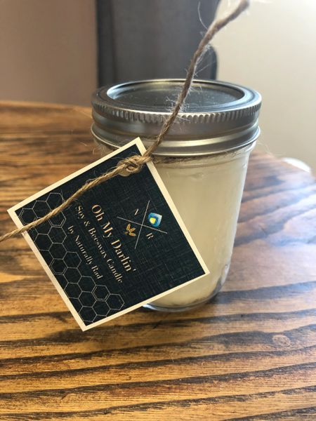 Oh My Darlin Mason Jar 8oz Candle Naturally Rad
