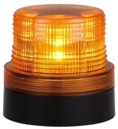 Custer LED Amber Magnetic Battery Operated Flashing/Rotating Beacon