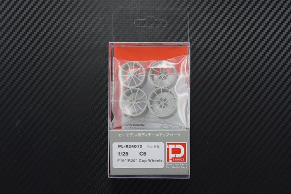 1/25 C6 F19" R20" Cup Wheels Set