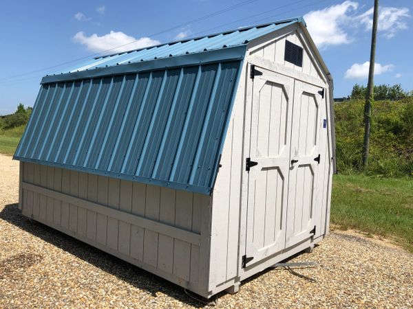 used 12 x 16 a-frame cottonwood / green outdoor upgrades