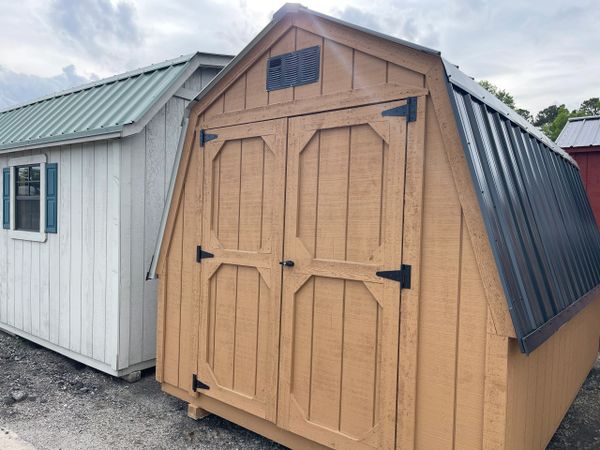 8x12 Wall Barn Cedar/Black