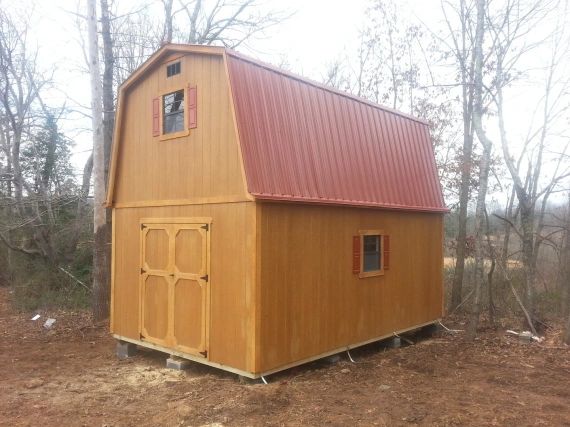 14 X 20 Cedar 2 Story Barn Outdoor Upgrades