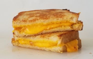 Grilled cheese on sourdough bread
