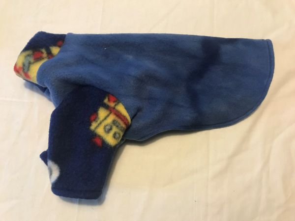 Tie Dye Blue Fleece Pet Shirt - Extra Small