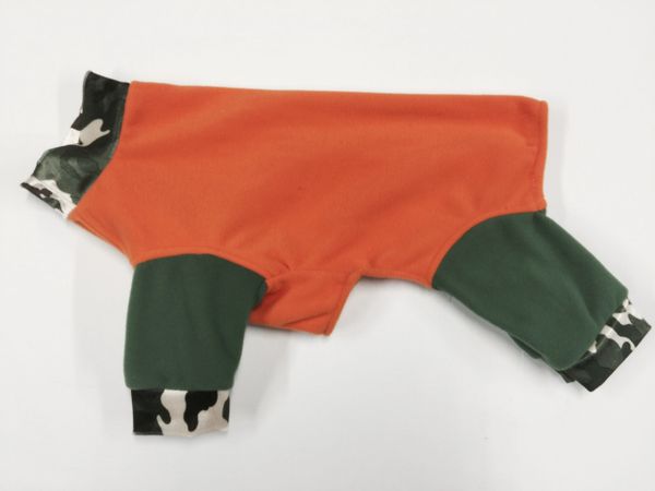 Orange Camo Micro-Fleece Jammies - ROOMY ASSORTED SIZES