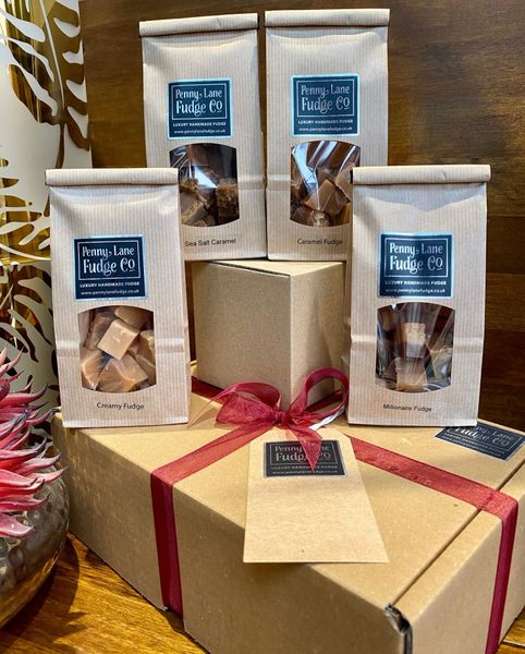 Best Sellers: 4 Luxury Handmade Fudge Gift Bags In A Gift Hamper