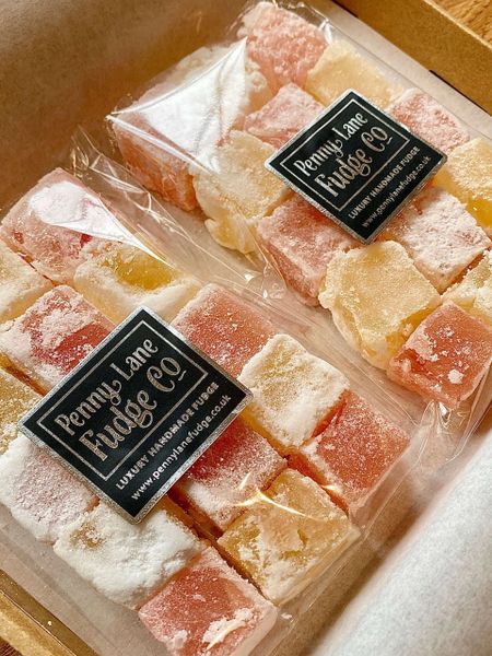 Traditional Turkish Delight in a Large Letterbox Gift Box, (Vegan & Gluten Free)