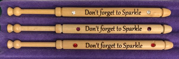 'Don't forget to Sparkle' Bobbin and Divider Pin Set