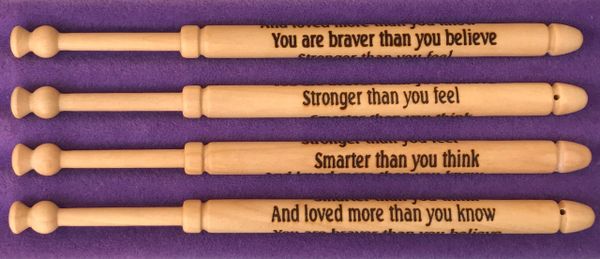 'You are braver than you believe' Bobbin