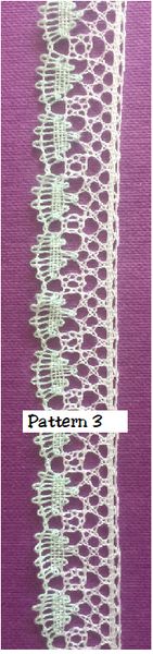Harlequin Bobbin Lace Patterns - Edgings 1