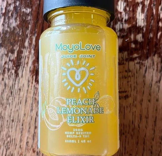 Delta 9 THC Peach Lemonade Elixer 4 oz