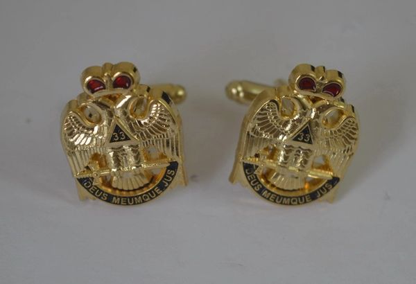 33rd Degree South Eagle Cufflink & Lapel Pin set