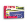 Vintage University of Michigan football ticket stub canvas art and Row 1 ticket stub posters