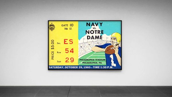 1976 New Orleans Saints vs. LA Rams Ticket Stub Print - Row One Brand