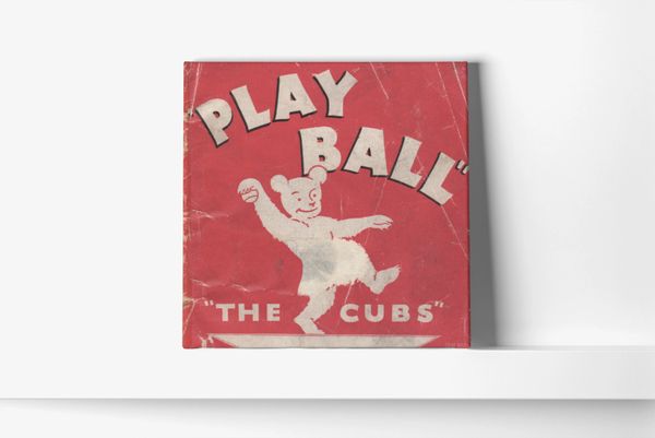 1933 CHICAGO CUBS Print Vintage Baseball Poster Retro 