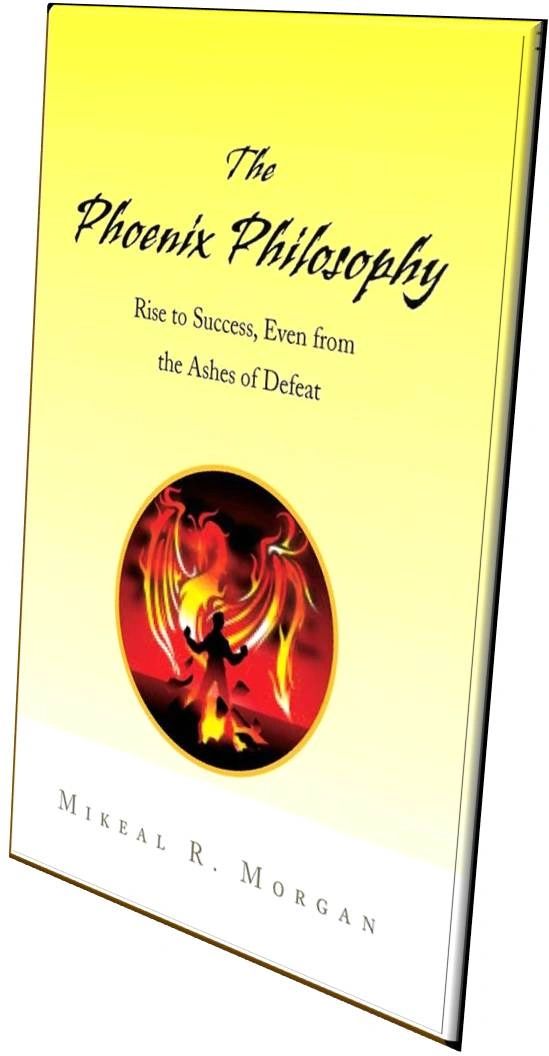 Illustration of the phoenix rising from flames, symbolizing wisdom and transformation
