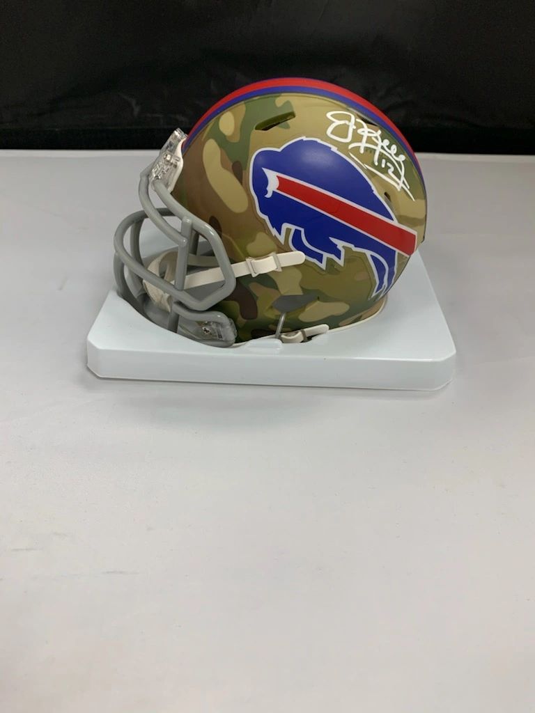 Limited Edition Jim Kelly Autographed Buffalo Bills Mini Helmet