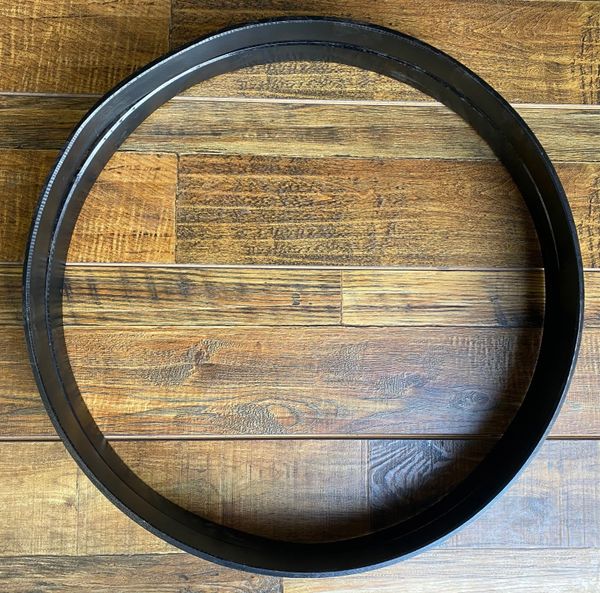 Ludwig Vintage 22" Bass Drum Hoops w/ Silver Sparkle Inlay Good Cond