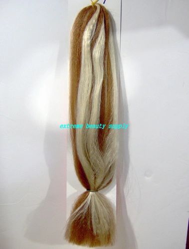 100 Kanekalon Braid Hair Color 27 613 Light Brown Bleach Stri