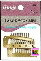 Annie Wig Clips 2 count pcs size " LARGE or SMALL color " Blond " clip in extension clip weave high light clip