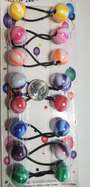 Big Elastic White Jumbo Beads Hair Tie Knocker Girl Scrunchie Bal Extreme Beauty Supply Kenekalon Braid Hair Hair Ball