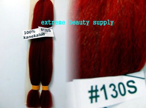 100 % kanekalon braid hair color special RED mix 130s - dreadlock dread lock kanekalon synthetic braid hair dreadlock dread lock doll reroot paty COSTUME crown stage play color extension 38 inch long (when unfold it ) 2 oz w.t
