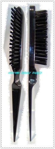 black tease brush Tease brush Nylon Bristle teasing brush crazy comb for human or synthetic hair
