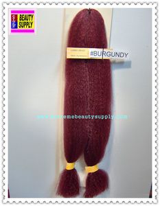 100 % kanekalon braid hair color burgandy dreadlock dread lock kanekalon synthetic braid hair dreadlock dread lock doll reroot paty COSTUME crown stage play color extension 38 inch long (when unfold it ) 2 oz w.t
