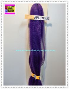 100 % kanekalon braid hair color purple dreadlock dread lock kanekalon synthetic braid hair dreadlock dread lock doll reroot paty COSTUME crown stage play color extension 38 inch long (when unfold it ) 2 oz w.t