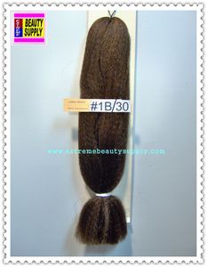 100 % kanekalon braid hair color # 1b/30 black brown mix dreadlock dread lock kanekalon synthetic braid hair dreadlock dread lock doll reroot paty COSTUME crown stage play color extension 38 inch long (when unfold it ) 2 oz w.t