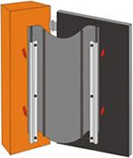 Roll of Hinge Guard With Aluminium Clamping Strips