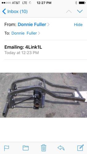 2x3” 4 Link Bar Back Half Kit W/QA1 Single Adjustable Shocks & Ford 9 ...