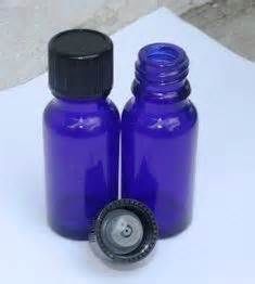 1/2 Oz Cobalt Blue Bottles