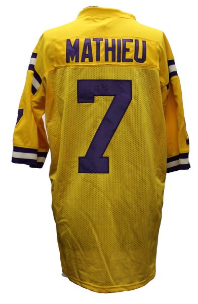 Tyrann Mathieu Autographed Louisiana State University Jersey # 7