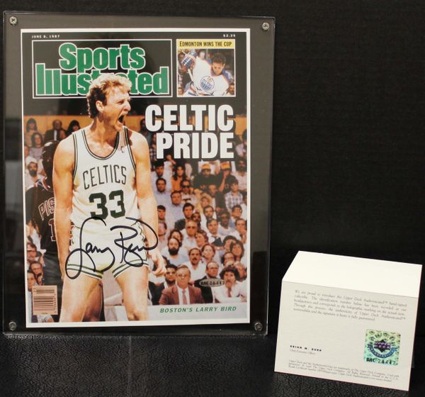 Larry Bird Boston Celtics Autographed June 8, 1987 Sports Illustrated