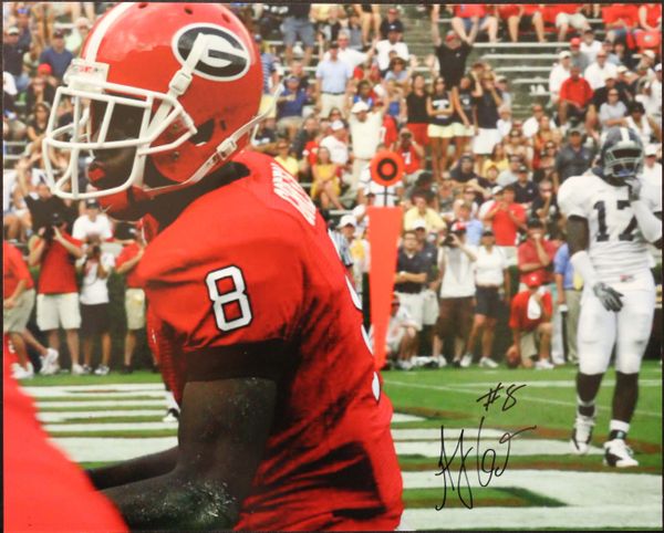 A. J. Green Autographed University of Georgia Bulldogs Picture